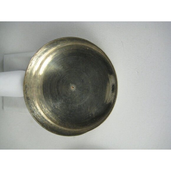 Vintage Hand Painted Asian Trinket Box Mirror Top Mother Of Pearl Silver Plated - Picture 11 of 15